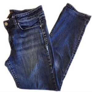 Ann Taylor Mordern Fit Tapered Leg Dark Wash Jeans, Size 8